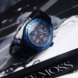 Guess Flagship Chronograph Blue Dial Blue Steel Strap Watch for Men - W0601G2 Authentic Buy Shop Now