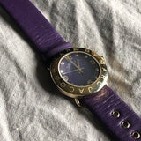 Marc Jacobs Amy Purple Dial Purple Leather Strap Watch for Women - MBM1151 Authentic Buy Shop Now