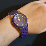 Marc Jacobs Pelly Purple Dial Purple Silicone Strap Watch for Women - MBM2515 Authentic Buy Shop Now