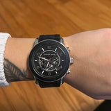 Michael Kors Runway Black Dial Black Rubber Strap Watch for Men - MK8107 Authentic Buy Shop Now