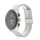 Maserati Traguardo Black Dial Silver Mesh Bracelet Watch For Men - R8873612005 Authentic Buy Shop Now