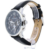 Tommy Hilfiger Keagan Quartz Grey Dial Black Leather Strap Watch for Men - 1791289 Authentic Buy Shop Now
