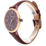 Fossil Jacqueline Burgundy Dial Burgundy Leather Strap Watch for Women - ES4099 Authentic Buy Shop Now