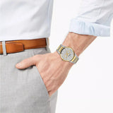 Salvatore Ferragamo Sapphire Silver Dial Two Tone Steel Strap Watch for Men - SFHP00520 Authentic Buy Shop Now