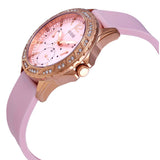 Guess Sparkling Diamonds Pink Dial Pink Rubber Strap Watch for Women - W0032L9 Authentic Buy Shop Now