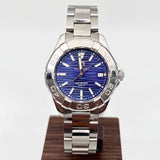 Tag Heuer Aquaracer Blue Dial Silver Steel Strap Watch for Women - WBD131D.BA0748 Authentic Buy Shop Now