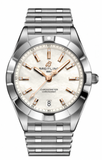 Breitling Chronomat 36 Mother of Pearl Dial Silver Steel Strap Watch for Women - A10380101A4A1 Authentic Buy Shop Now