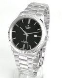Tudor Style Automatic Black Dial Silver Steel Strap Watch for Men - M12710-0003 Authentic Buy Shop Now