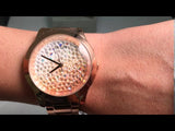 Guess Crush Rose Gold Dial Rose Gold Steel Strap Watch For Women - GW0020L3 Authentic Buy Shop Now