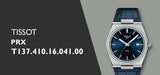 Tissot PRX Powermatic 80 Blue Dial Blue Leather Strap Watch for Men - T137.407.16.041.00 Authentic Buy Shop Now