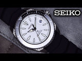 Seiko Shogun Prospex Titanium Divers Automatic White Dial Black Rubber Strap Watch For Men - SPB191J1 Authentic Buy Shop Now