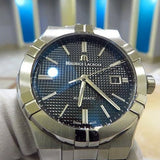 Maurice Lacroix Aikon Date Automatic Black Dial Black Leather Strap Watch For Men - AI6008-SS001-330-1 Authentic Buy Shop Now