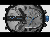 Diesel Mr Daddy 2.0 Chronograph Grey Dial Black Nylon Strap Watch For Men - DZ7420 Authentic Buy Shop Now