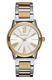 Michael Kors Hartman Quartz White Dial Two Tone Steel Strap Watch For Women - MK3521 Authentic Buy Shop Now