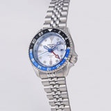 Seiko 5 Sports Automatic GMT SKX Sports Style Asia Exclusive Limited Edition Ice Blue Dial Silver Steel Strap Watch For Men - SSK029K1 Authentic Buy Shop Now