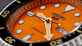 Seiko 5 Sports Automatic Orange Dial Silver Steel Strap Watch For Men - SRPD59K1 Authentic Buy Shop Now