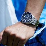 Seiko 5 Sports Automatic Analog Blue Dial Silver Steel Strap Watch For Men - SRPD51K1 Authentic Buy Shop Now