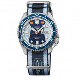 Seiko 5 Sports Honda Super Cub Limited Edition Blue Dial Two Tone NATO Strap Watch For Men - SRPK37K1 Authentic Buy Shop Now