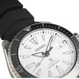 Seiko Shogun Prospex Titanium Divers Automatic White Dial Black Rubber Strap Watch For Men - SPB191J1 Authentic Buy Shop Now