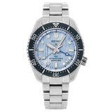 Seiko Prospex Limited Edition Automatic GMT Glacier Blue Dial Silver Steel Strap Watch For Men - SPB385J1 Authentic Buy Shop Now
