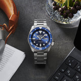 Seiko 5 Sports Automatic Analog Blue Dial Silver Steel Strap Watch For Men - SRPD51K1 Authentic Buy Shop Now