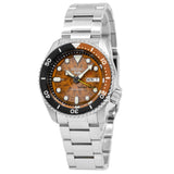 Seiko 5 Sports Sonar Special Edition Brown Dial Silver Steel Strap Watch For Men - SRPJ47K1 Authentic Buy Shop Now