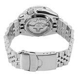 Seiko 5 Sports GMT Automatic Orange Dial Silver Steel Strap Watch For Men - SSK005K1 Authentic Buy Shop Now