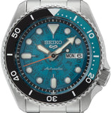 Seiko 5 Sports SKX Skeleton Green Dial Silver Steel Strap Watch For Men - SRPJ45K1 Authentic Buy Shop Now