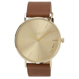 Coach Perry Gold Dial Brown Leather Strap Watch for Women - 14503331 Authentic Buy Shop Now