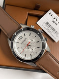 Coach Sullivan Chronograph White Dial Brown Leather Strap Watch for Men - 14602057 Authentic Buy Shop Now