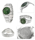 Salvatore Ferragamo F-80 Classic Green Dial Silver Steel Strap Watch for Men - SFDT02123 Authentic Buy Shop Now
