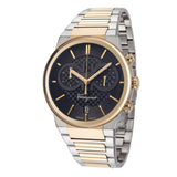 Salvatore Ferragamo Sapphire Chrono Blue Dial Two Tone Steel Strap Watch for Men - SFME00521 Authentic Buy Shop Now