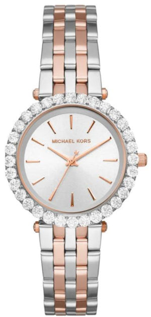 Michael Kors Darci Quartz Silver Dial Two Tone Steel Strap Watch For Women - MK4515 Authentic Buy Shop Now