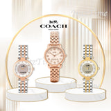 Coach Park Silver Dial Two Tone Steel Strap Watch for Women - 14503643 Authentic Buy Shop Now
