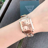 Guess Vanity Rose Gold Dial Rose Gold Steel Strap Watch for Women - W1029L3 Authentic Buy Shop Now