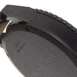 Burberry The City Chronograph Ion Plated Grey Dial Grey Leather Strap Watch for Men - BU9384 Authentic Buy Shop Now
