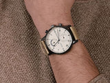 Tommy Hilfiger Kane White Dial Beige Leather Strap Watch for Men - 1710399 Authentic Buy Shop Now