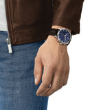 Tissot Chrono XL Blue Dial Brown Leather Strap Watch For Men - T116.617.36.047.00 Authentic Buy Shop Now
