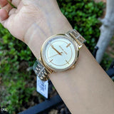 Michael Kors Cinthia Quartz Gold Dial Gold Steel Strap Watch For Women - MK3681 Authentic Buy Shop Now