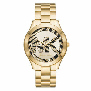 Michael Kors Runway Gold Dial Gold Steel Strap Watch For Women - MK4561 Authentic Buy Shop Now