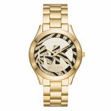 Michael Kors Runway Gold Dial Gold Steel Strap Watch For Women - MK4561 Authentic Buy Shop Now