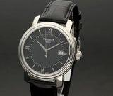Tissot T Classic Bridgeport Black Dial Black Leather Strap Watch For Women - T097.010.16.058.00 Authentic Buy Shop Now