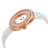 Swarovski Crystalline Pure White Dial White Leather Strap Watch for Women - 5376083 Authentic Buy Shop Now