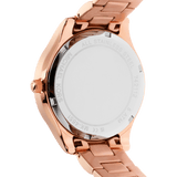 Michael Kors Liliane Three Hand Rose Gold Dial Rose Gold Steel Strap Watch For Women - MK4651 Authentic Buy Shop Now