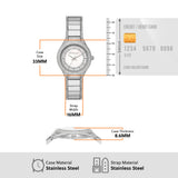 Michael Kors Sylvia Mother of Pearl Dial Silver Steel Strap Watch For Women - MK4657 Authentic Buy Shop Now