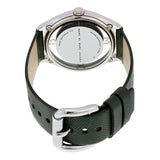 Marc Jacobs Tether Transparent Green Dial Green Leather Strap Watch for Women - MBM1378 Authentic Buy Shop Now