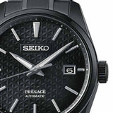 Seiko Presage Sharp Edged Series Black Dial Black Steel Strap Watch For Men - SPB229J1 Authentic Buy Shop Now