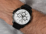 Maserati Successo 44mm White Dial Black Silicone Strap Watch For Men - R8871621010 Authentic Buy Shop Now