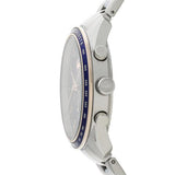 Lacoste Boston Chronograph Blue Dial Silver Steel Strap Watch for Men - 2011081 Authentic Buy Shop Now