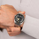 Seiko 5 Sport Automatic SKX Series Black Dial Silver Steel Strap Watch for Men - SRPK99K1 Authentic Buy Shop Now